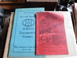 Ohio Locomotive Cranes Hand Book/Kriebel Steam Engines