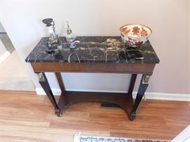 Marble Top Hall Table