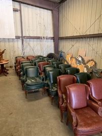 eola leather chairs