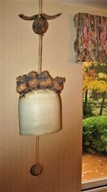 Todd Warner Original Large Owl Wind Bell Sculpture