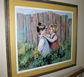 "Be My Friend" Lithograph by Mary Vickers, Signed and Numbered