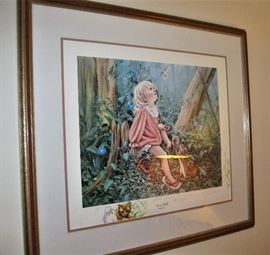 "Susan's World" Lithograph by Nancy Turner, Double Signed and Numbered