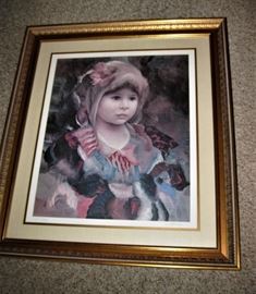 "Nina" Lithograph by Masseria, Signed and Numbered