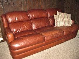 Whitemore Sherrill Leather Sofa