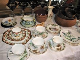 Cup and Saucer Collection, Wood Hand Made Bowls of All Sizes