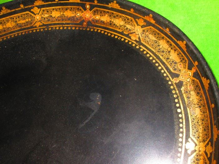 Large 19th century tole tray
