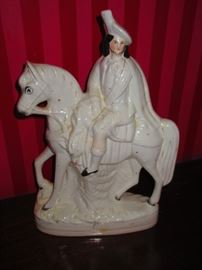 Large Staffordshire figure on horse, 19th century