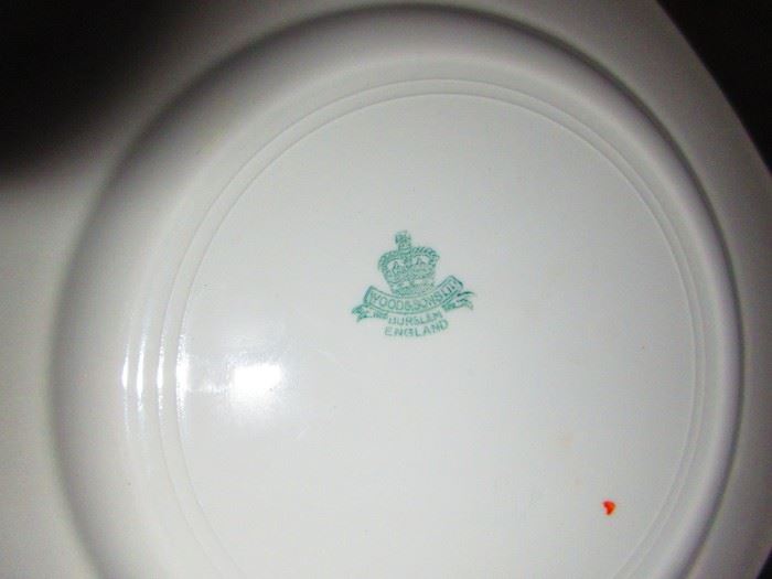 Verso of Wood & Sons LTD Luncheon Plates