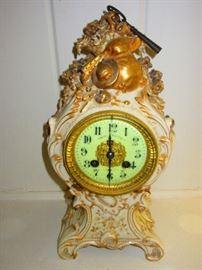 French Porcelain Clock for Cowell & Hubbard