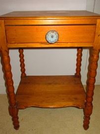 Mid Victorian one drawer stand