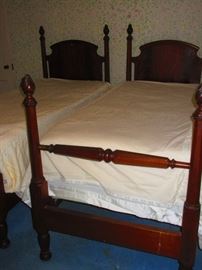 Pair of 19th C. Twin Beds