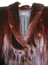 Detail of Evans Mink Coat