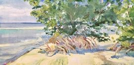 Painting by Ed Lewis of David Wolkowsky's Ballast Key