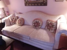 Elegant claw-foot sofa