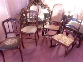 Array of chairs, some made in VA and NC