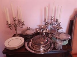 Lots of silverplate and some sterling