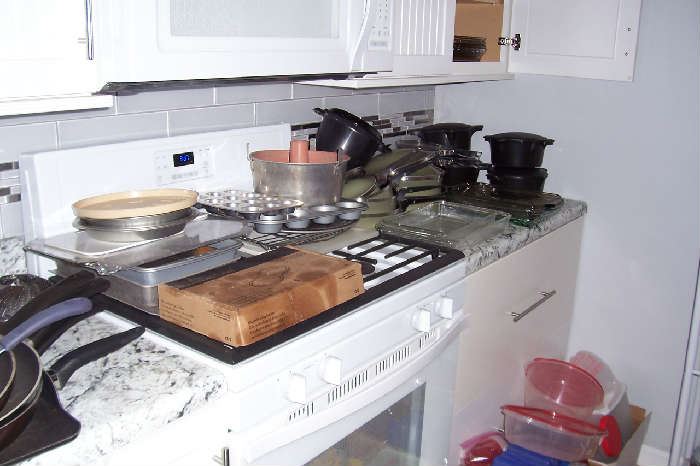Kitchen- pots, pans, baking dishes, etc.