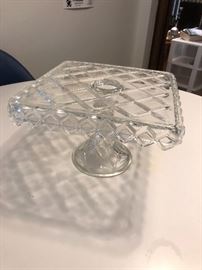 Over 100 year old cake plate....(works for cookies too...or so I heard)