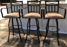 Set/3 Marlton Swivel Bar Stools