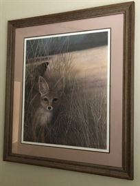 "Fox" R M Gill Signed and Numbered Litho