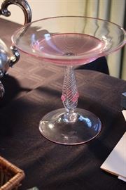 Murano glass compote