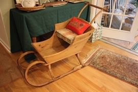 Wooden sleigh