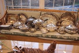 Lots of silver plate items