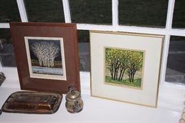 Two Fumio Fujita signed prints