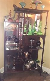 All here, and an amazing vintage display cabinet- one of a kind - cabinet is sold