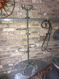 Tall Cast iron plant stand 