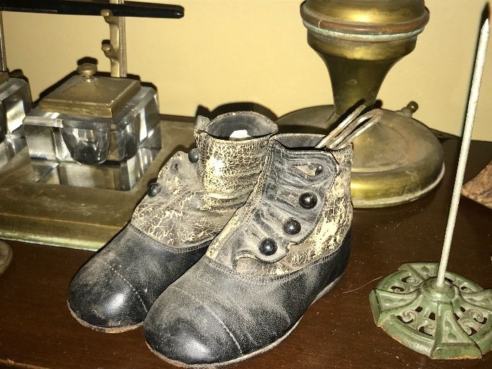 Antique children's shoes