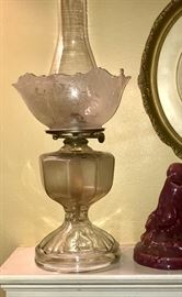  Vintage hurricane lamp -another view