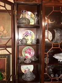 All inside the china cabinet