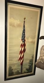 Vintage picture of the American Flag