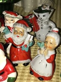 Vintage  ceramic Christmas Santas