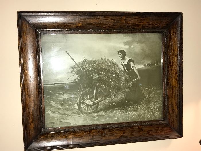 1920's picture-mahogany frame