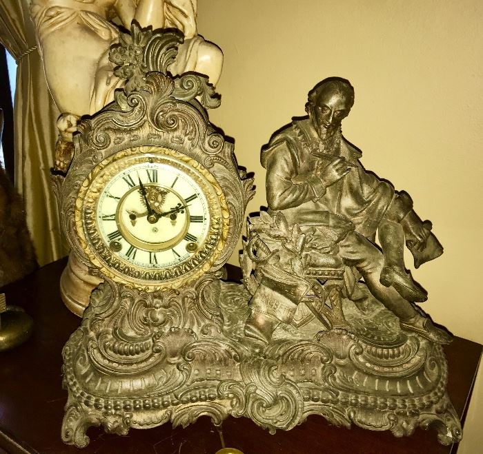 Vintage William Shakespeare clock