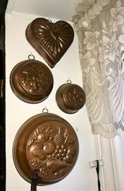 Vintage Copper Molds-these are the real thing