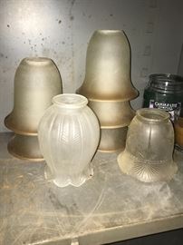 Vintage lamp globes 