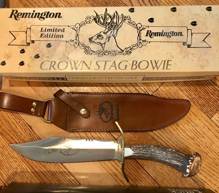 Remington Limited Edition Crown Stag Bowie Knife 