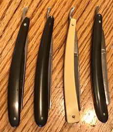 Vintage straight razor blades 