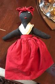 Berea College Student Industry double hand made doll  --  Doll one, lift the skirt 
