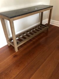 Marble top console
