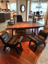 Leathertop Ralph Loren ? Desk/table
