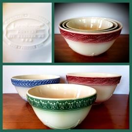 Longaberger mixing bowl set