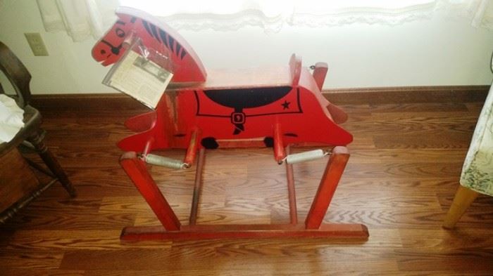 All Wood Rocking Horse