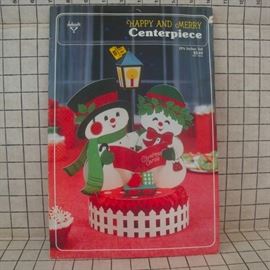 NOS Snowman Holiday Centerpiece