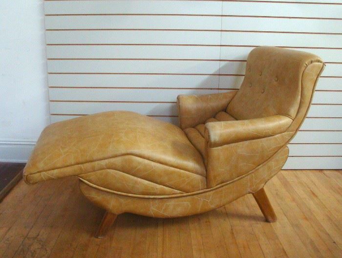 Midcentury Modern Contour Chair, with vibrating massage and tilt functions