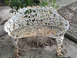 Sweet Ornate Iron Bench