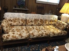 Vintage Mid Century Modern Sofa
Matching Mid Century Chair Also